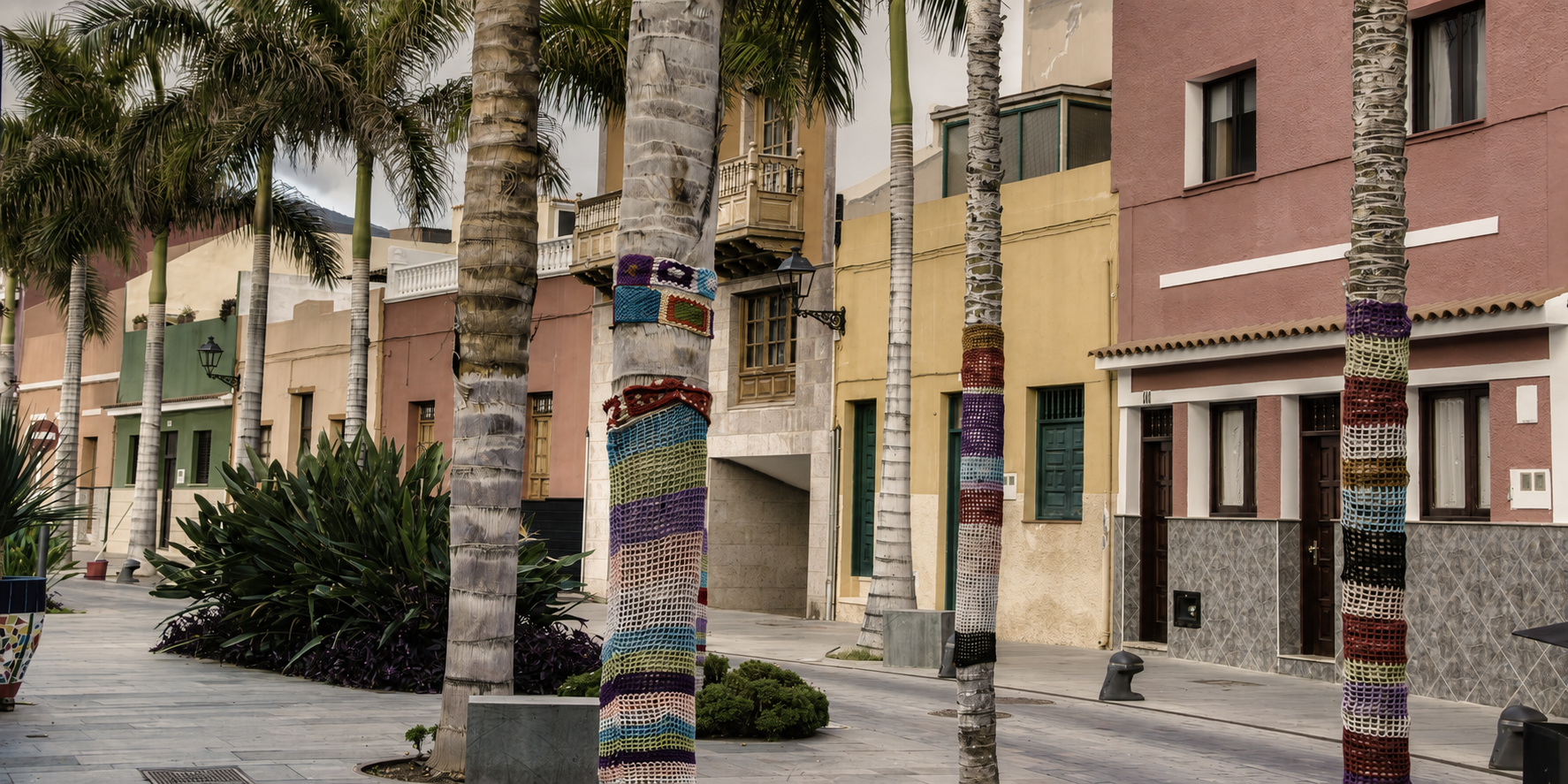 Traditional street in the Canary Islands